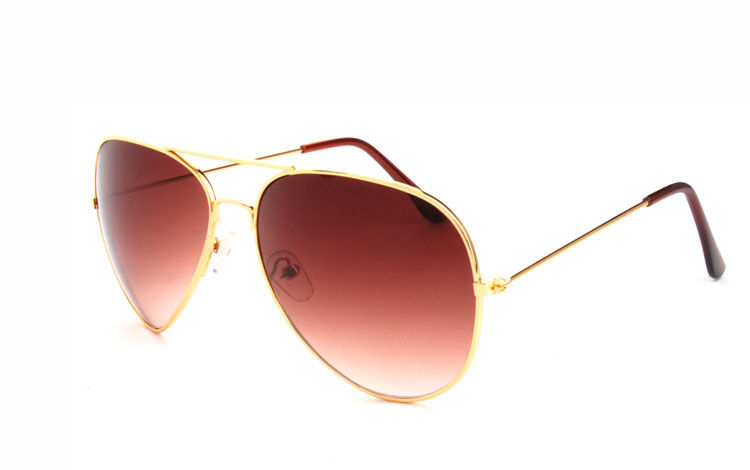 Pilotsolbrille i guldfarvet stel - Design nr. 479