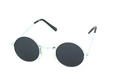 Børnesolbrille (12-15 år) i Lennon design i sølvfarvet stel. - Design nr. 663