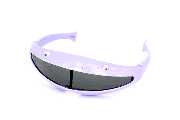 Lyslilla børnesolbrille (1-3 år) i sjovt design med øjne.? God UV beskyttelse - Design nr. 701