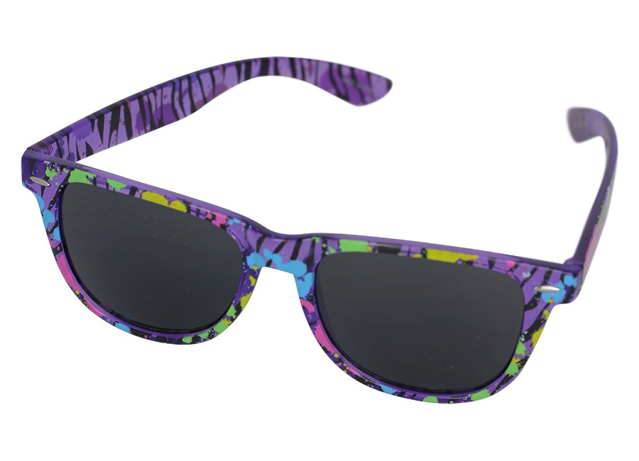 Gennemsigtig lilla solbrille med farve - Design nr. 1155