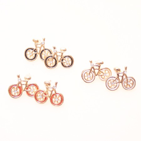 Ørestik med cykel - Flere farver - Design nr. 113