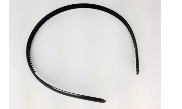 Sort plastik hårbøjle - Design nr. 3189