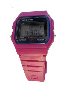 Blomme armbåndsur i casio look - Design nr. 296