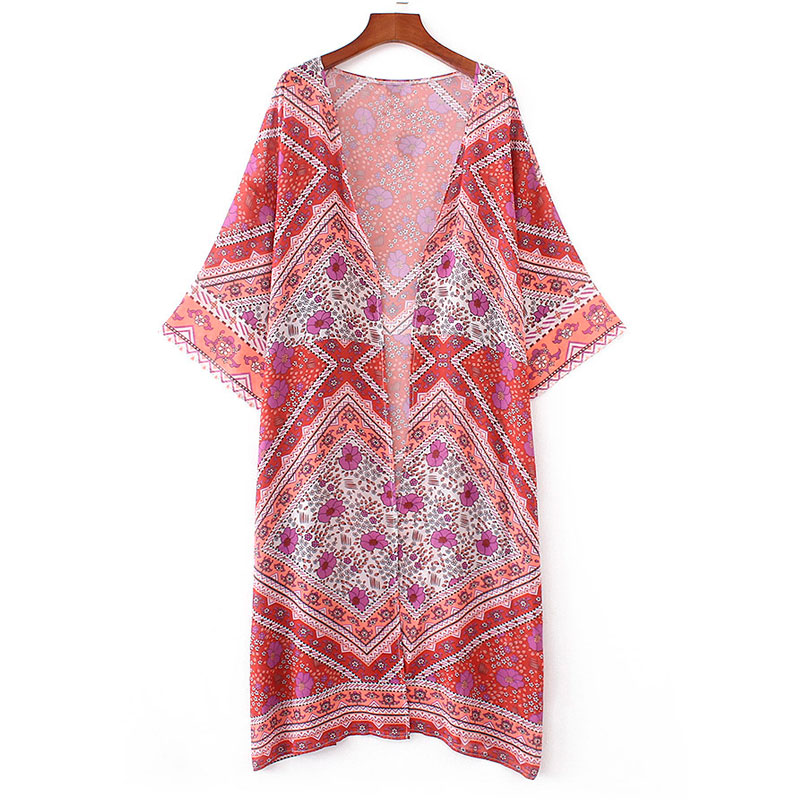 Flot kimono med flot mÃ¸nster design - Design nr. k147
