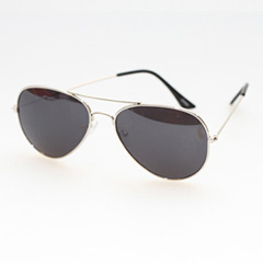 Pilot /aviator solbrille med sølvfarvet stel - Design nr. 268