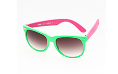 Wayfarer - neongrøn / pink - Design nr. 272
