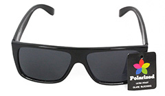 Polaroid solbrille i sort enkelt design - Design nr. 3076