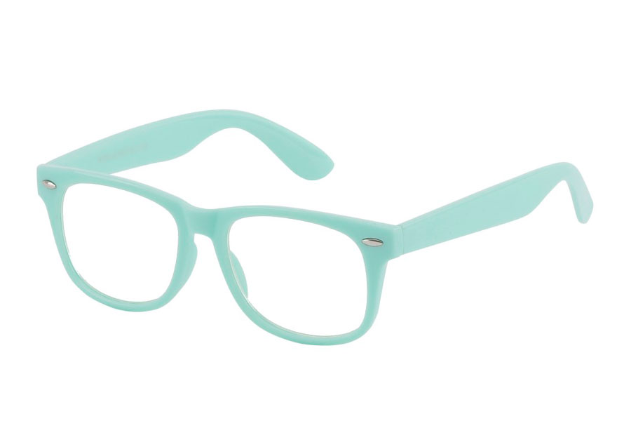 BØRNE brille med klart glas i lys mintgrøn - Design nr. 3784