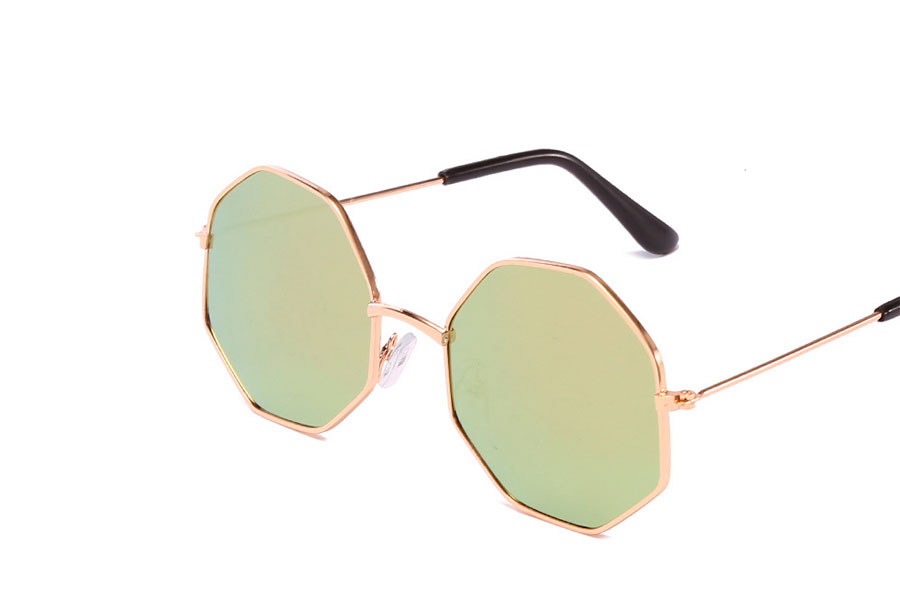  BØRNE / TEENAGE Fed solbrille i mindre Octagonal design. BEMÆRK STR. OG KORTE STÆNGER. - Design nr. s4149