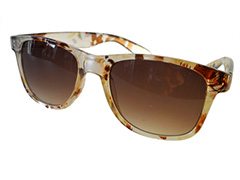 Wayfarer i efterårsfarver. Skønt mix af gennemsigtig og brune nuancer - Design nr. 675