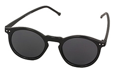 Enkelt sort rund solbrille - Design nr. 982