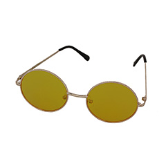 Gul solbrille i rundt design. - Design nr. 999